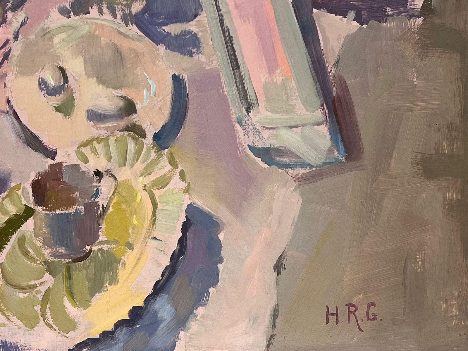 Helen Greenfieldcontemporary Impressionist Still Life Kitchen Table With Soft Pastel Palette photo 675.0