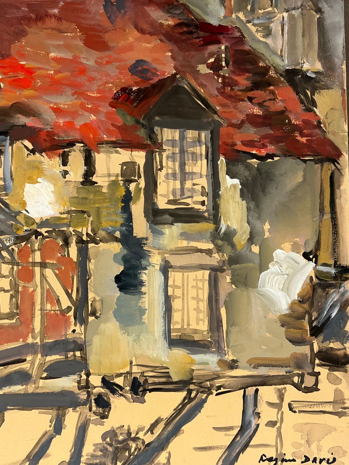 Regine Davidstormy Rooftops A Dramatic View Of Red Tiled Roofs Under A Dark Sky1975 photo 459.0
