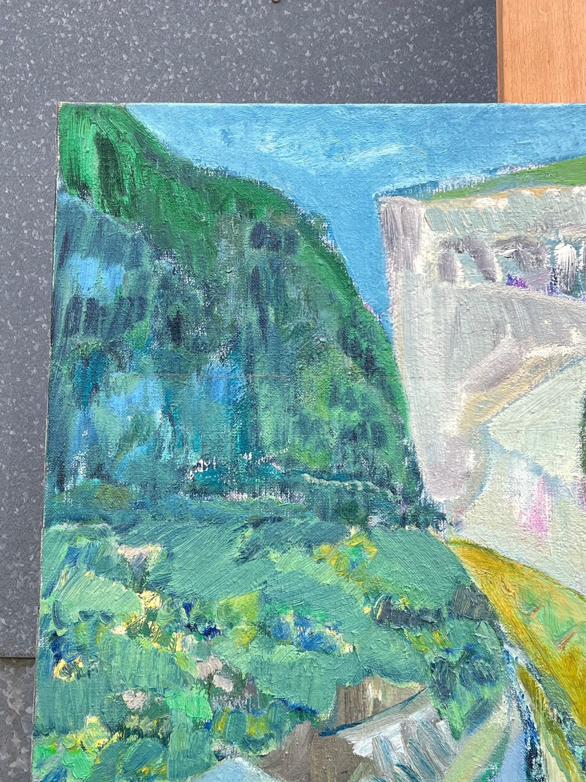 Gilbert Pelissierlarge French 20th Century Abstract Landscape Gorges De Verdon Provence photo Art
