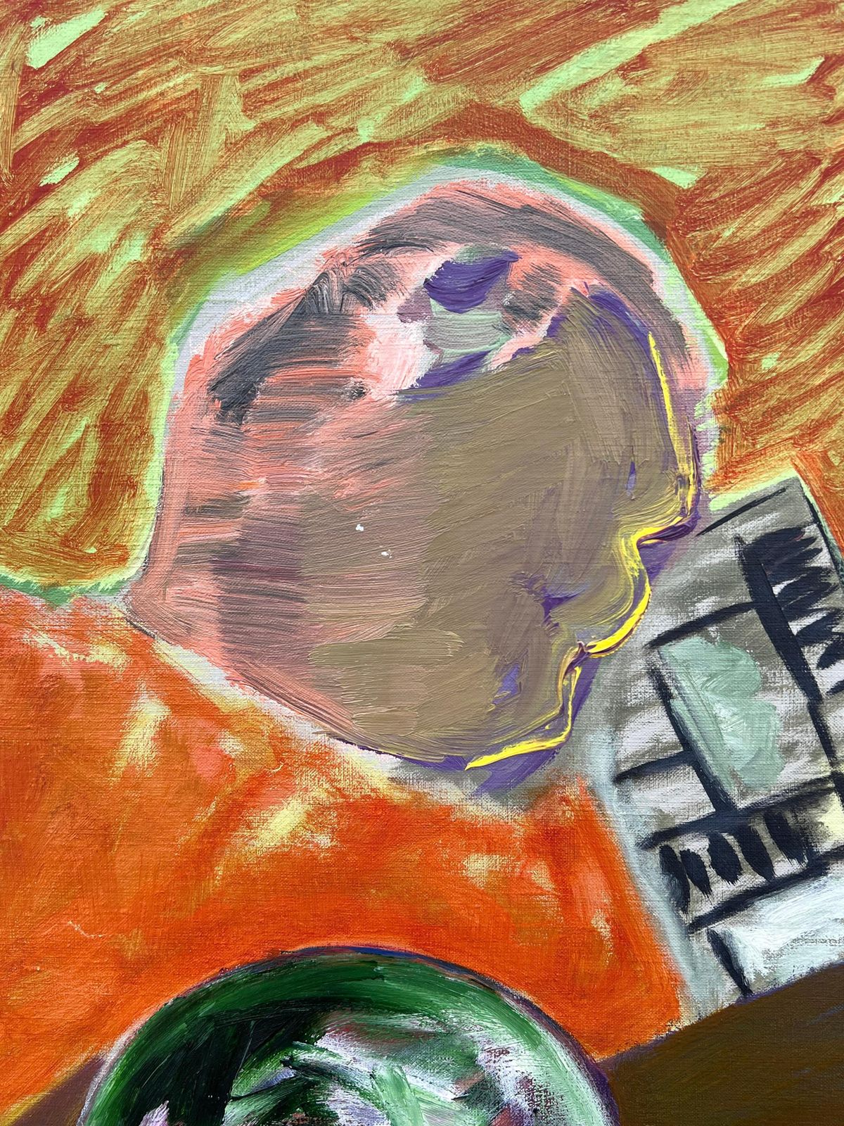 Gilbert Pelissierfrench 20th Century Huge Abstract Surrealist Encounter In Bold Hues photo 1529.0