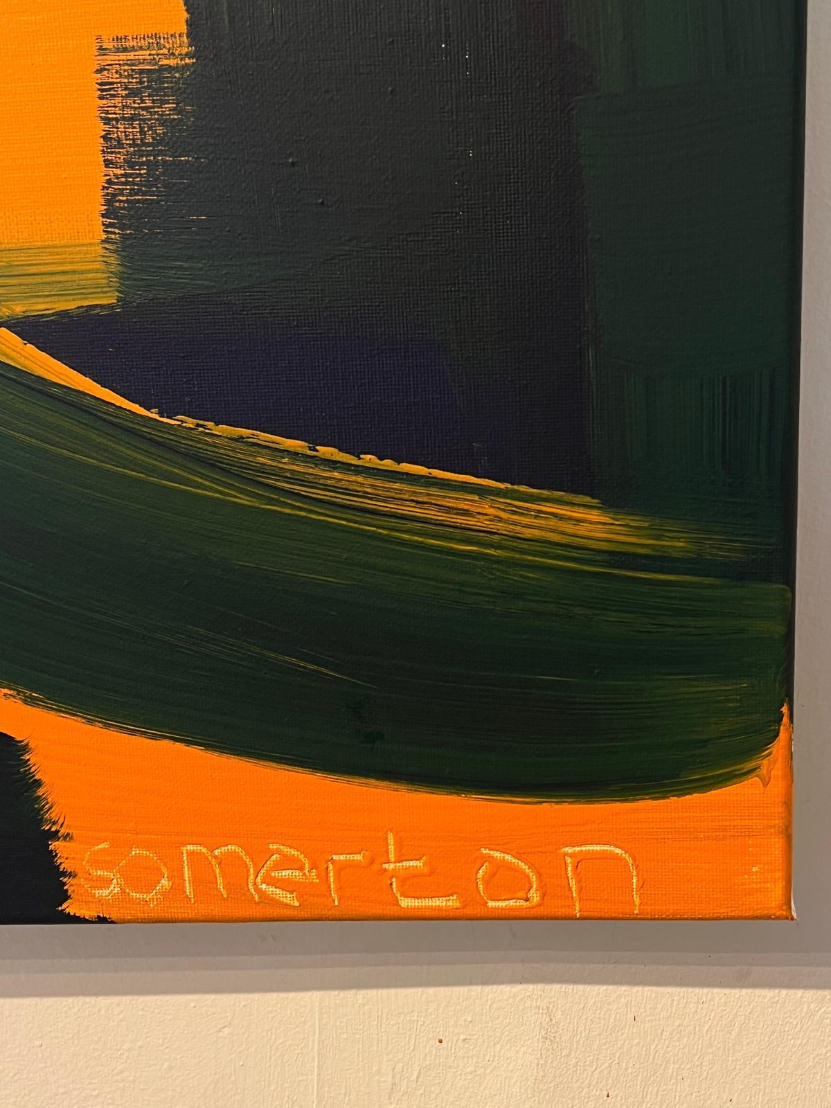 Art Robert Somertonvery Large British Expressionist Abstract Original Painting On Canvasc. 2024 photo