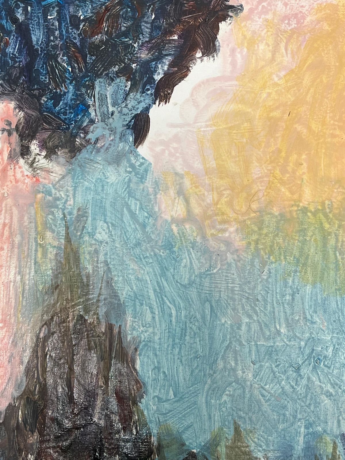 Armand Rottenbergdreamscape Dawn Abstract Landscape With Textured Mountains And Radiant Sky photo Art