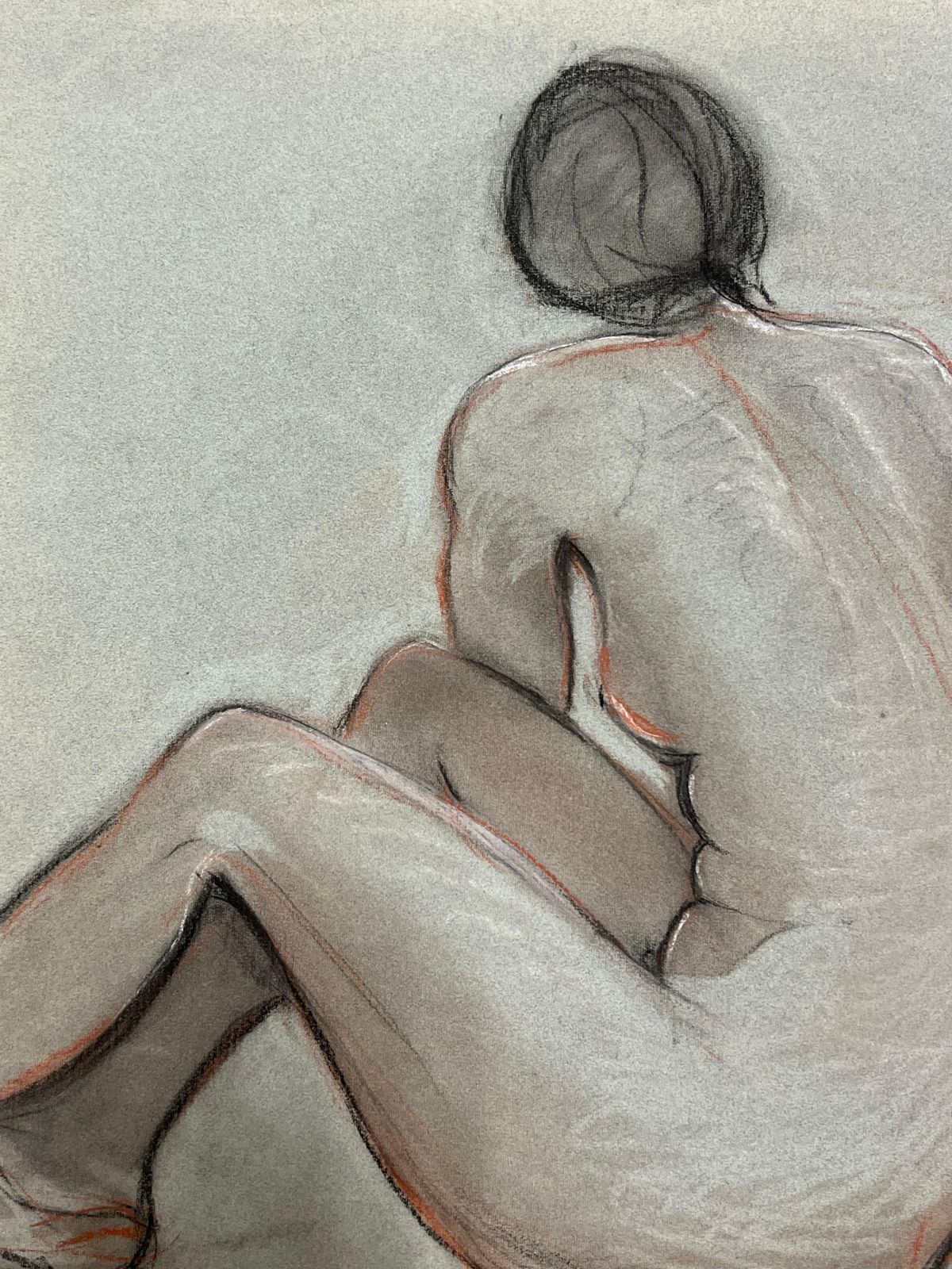 Dagmar Web1960's Original French Pastel Sketch Dual Seated Nude Models1960's photo 255.0
