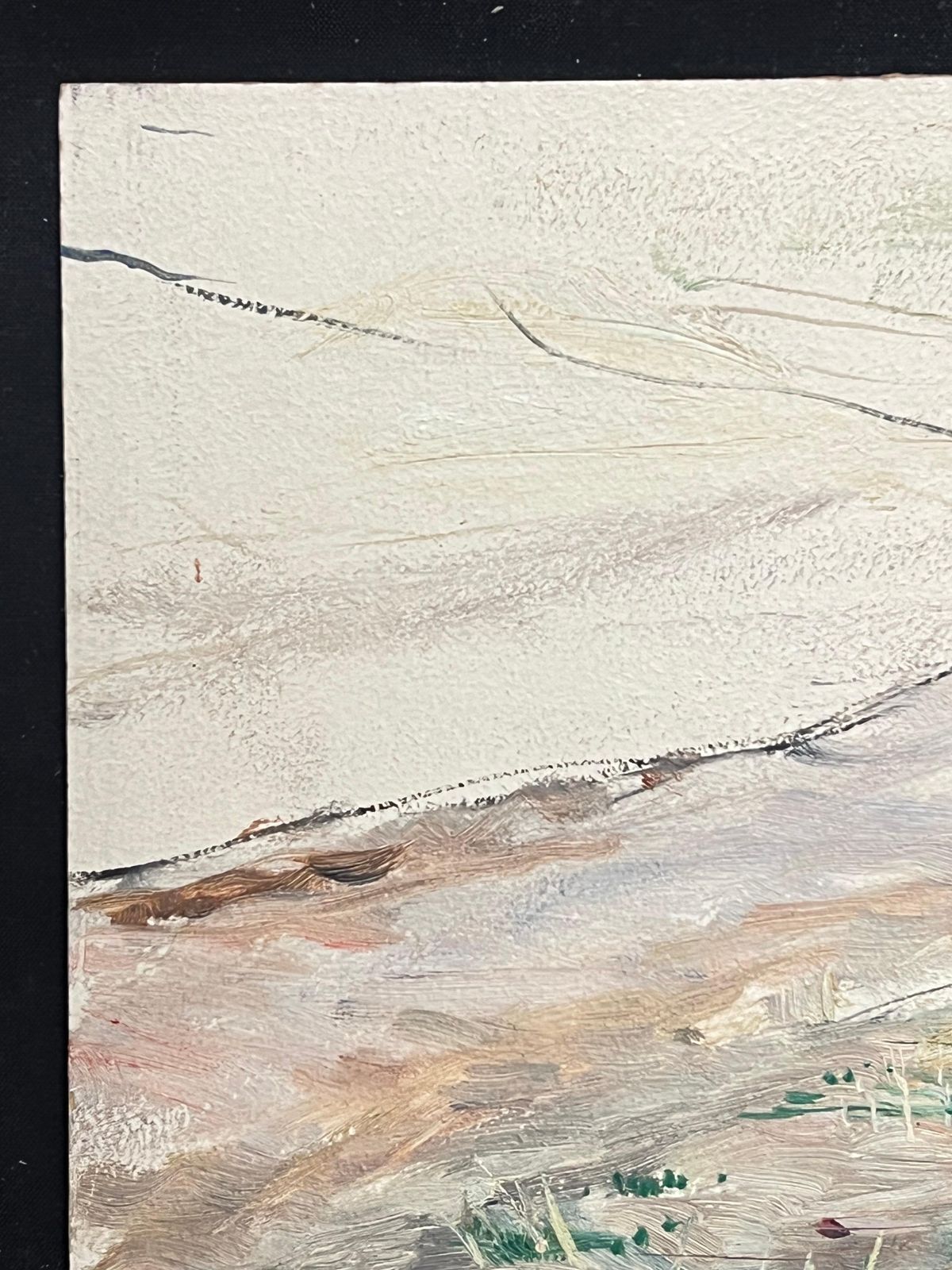 Simone Forge1930's French Impressionist Minimalist Coastal Landscape With Gentle Brushstroke19th Century photo Art