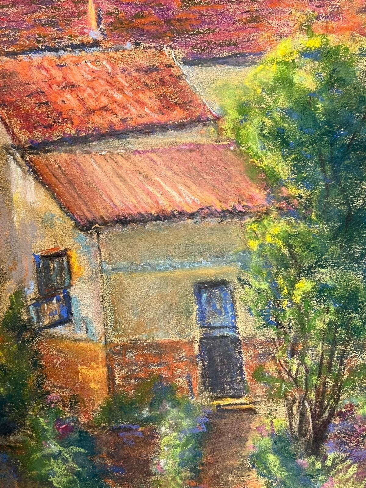 Regine Davidcharming Watermill Scene With Lush Foliage Vibrant Pastel Landscape1947 photo 606.0