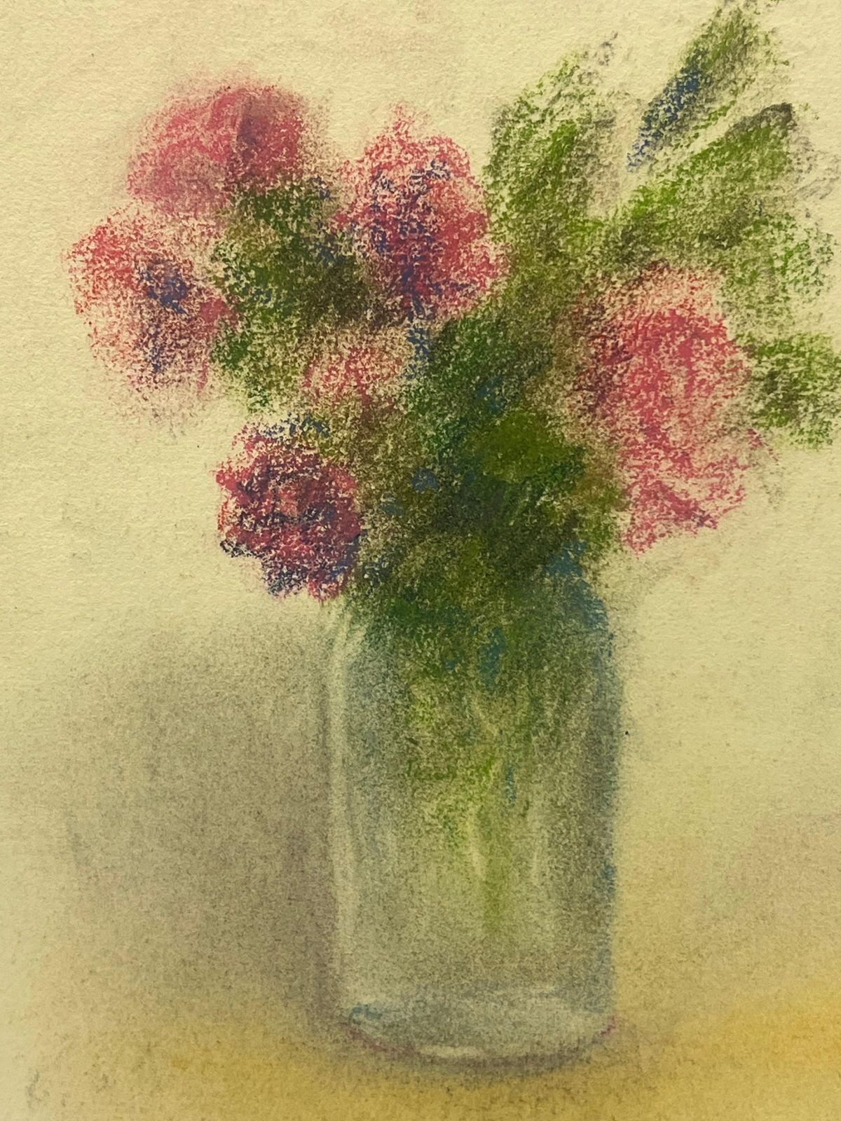 Regine Davidfloral Still Life In Soft Pastels Mid 20th Century Impressionist Style1936 photo for sale