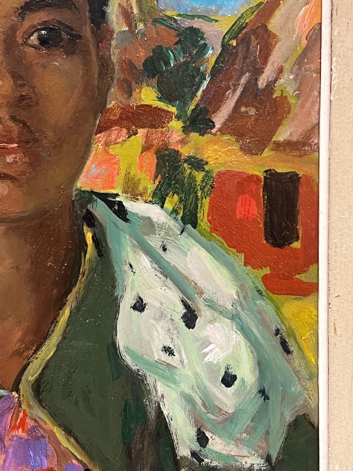 French Schoolmid 20th Century French Signed Oil Portrait Of A Womanmid 20th Century photo 1272.0
