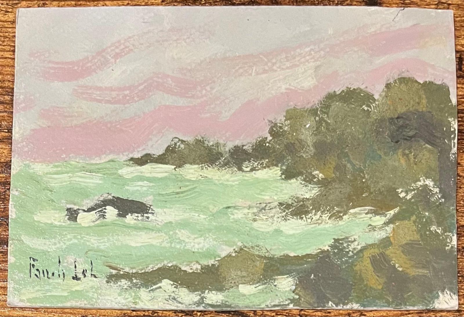 Fanch Lelfrench Impressionist Oil Painting Of A Les Environs De Saint Lunaire, Near Dinar2006 photo furniture