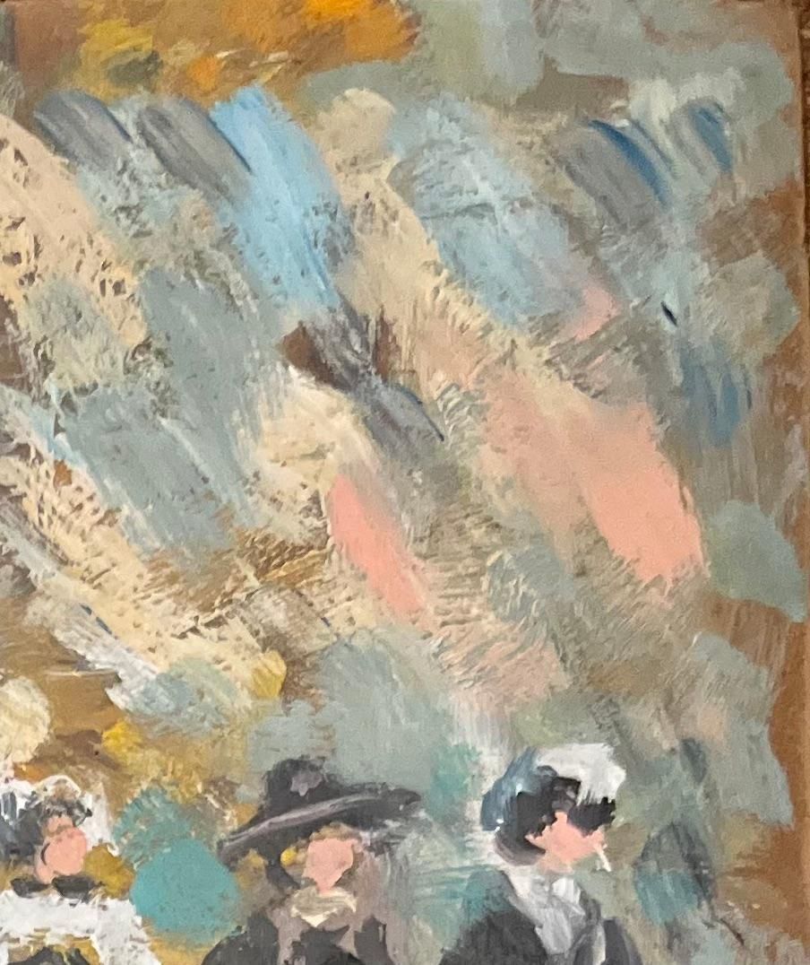 Fanch Lelfrench Impressionist Oil Painting Of Gathering Of Breton Women In Dol De Bretag1999 photo 418.0