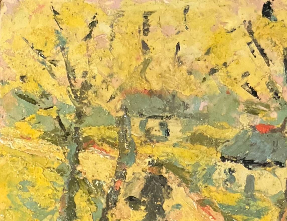 Fanch Lelfrench Impressionist Oil Painting Of A Sunlit Village Scene2004 photo Art