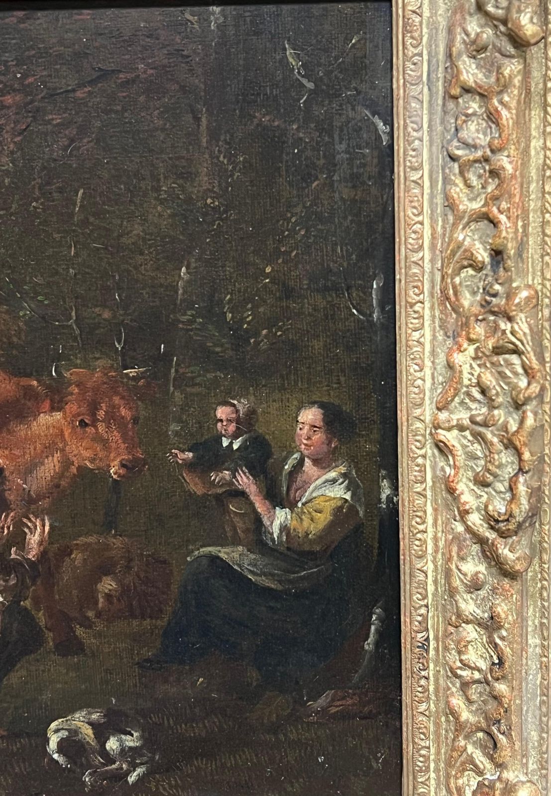 Dutch Old Master17th Century Dutch Pastoral Scene Figures Cattle Goats In A Bucolic Landscape17th Century photo buy