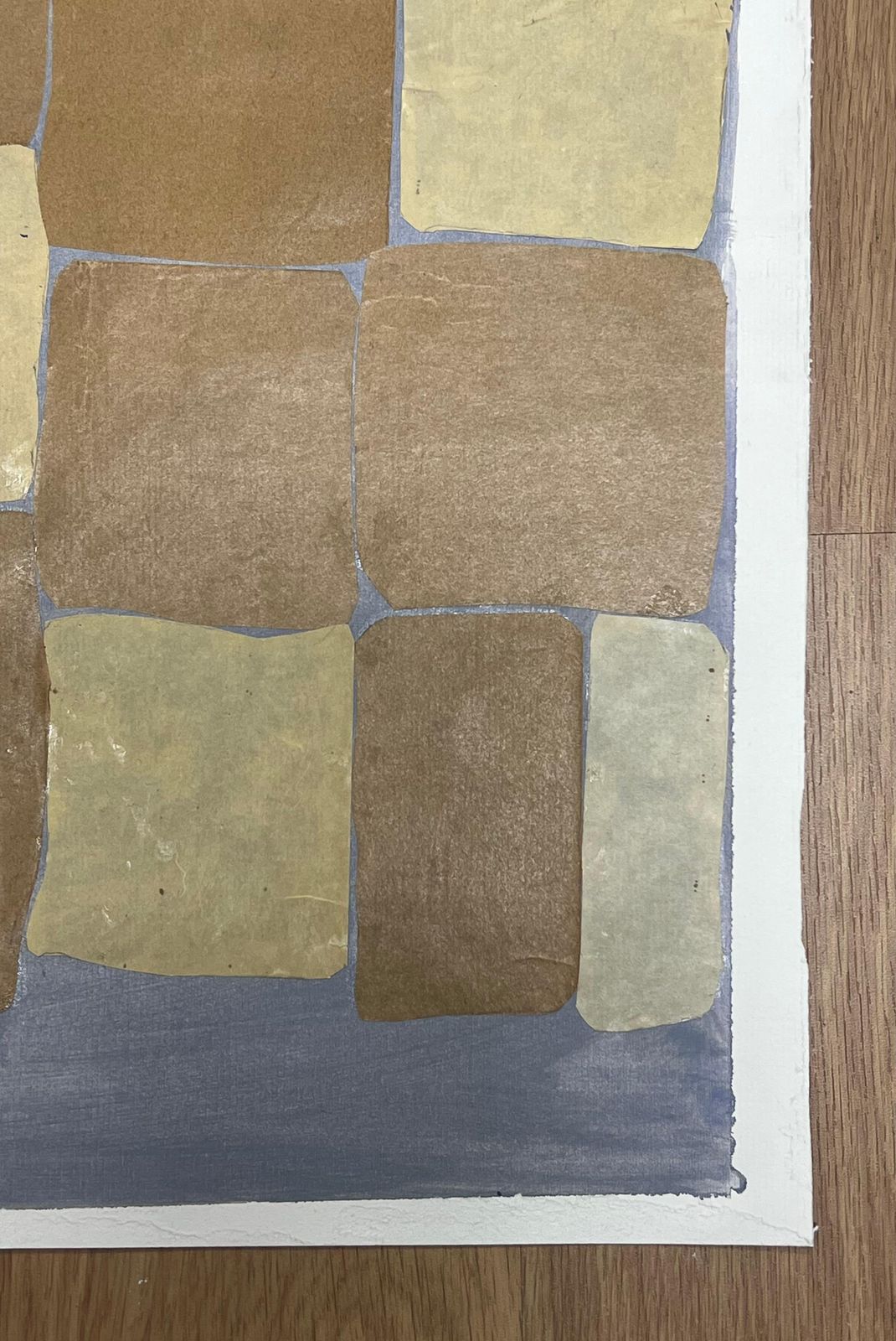 Helen Greenfieldminimalist Composition Of Softened Geometric Shapes In Muted Tones Of Beige photo Art
