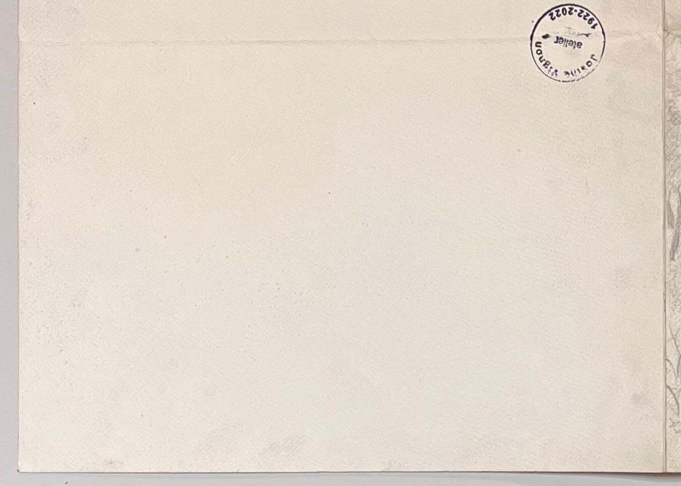 Josine Vignonmid Century French Pencil Drawings Of Various Landscapes1950's photo vinterior