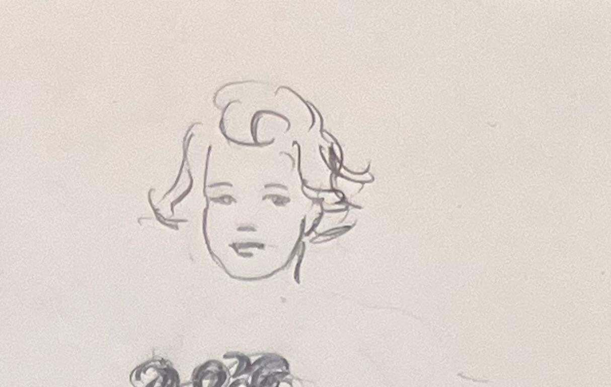 Josine Vignonmid Century French Pencil Studies Of Women In Various Poses1950's photo 122.0
