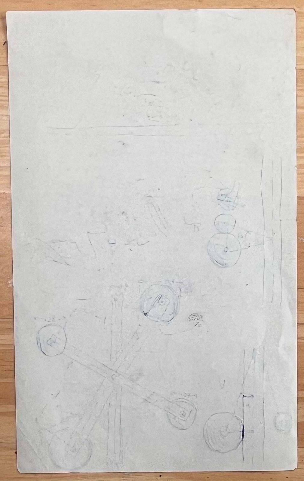 K.B. Whitetechnical Pencil Illustration Of Automotive Mechanical Systemearly 20th Century photo Art