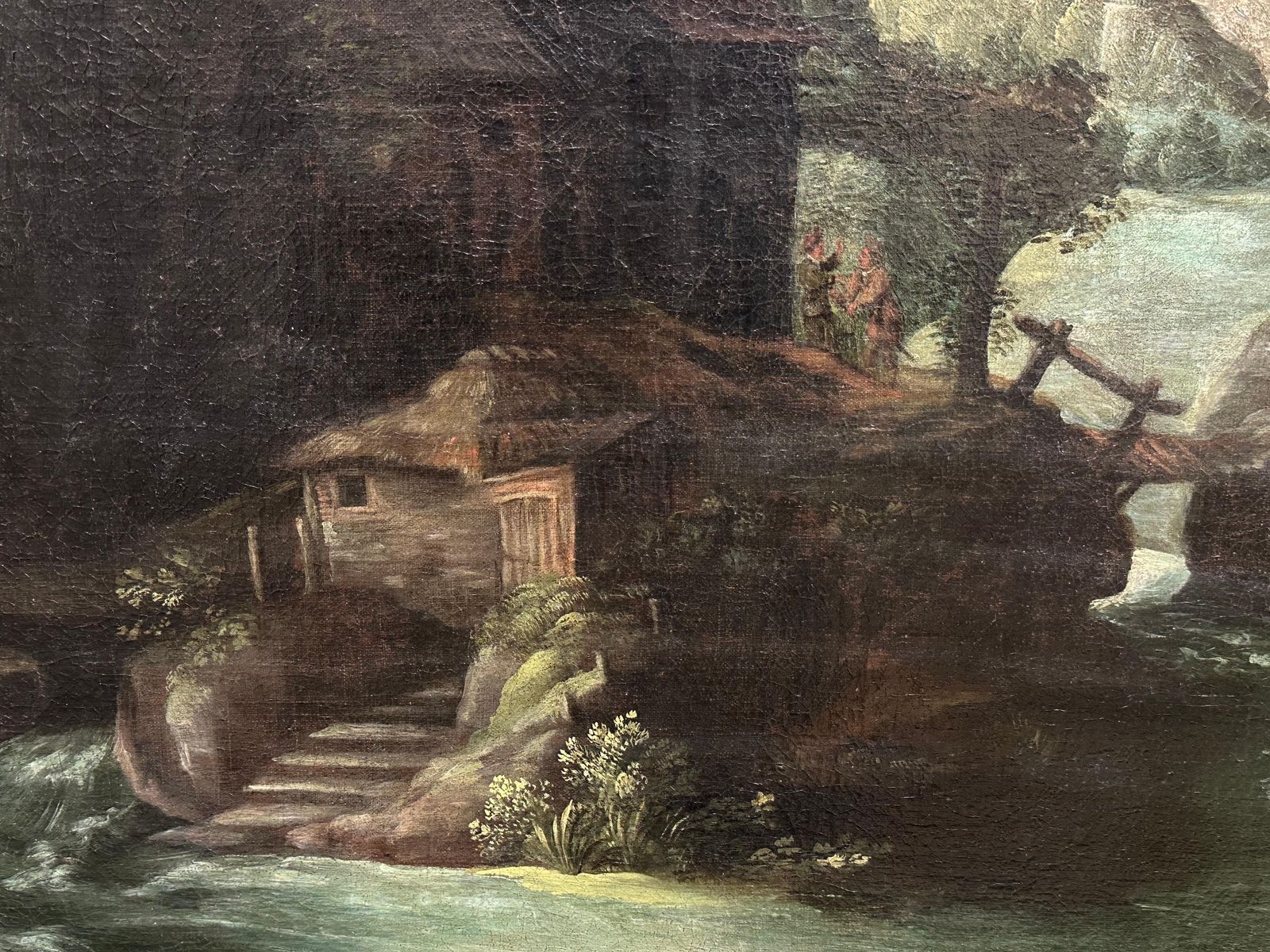 Huge 1600's Flemish Old Master Oil Painting Tobias & The Angel Baroque Landscape1600 photo buy