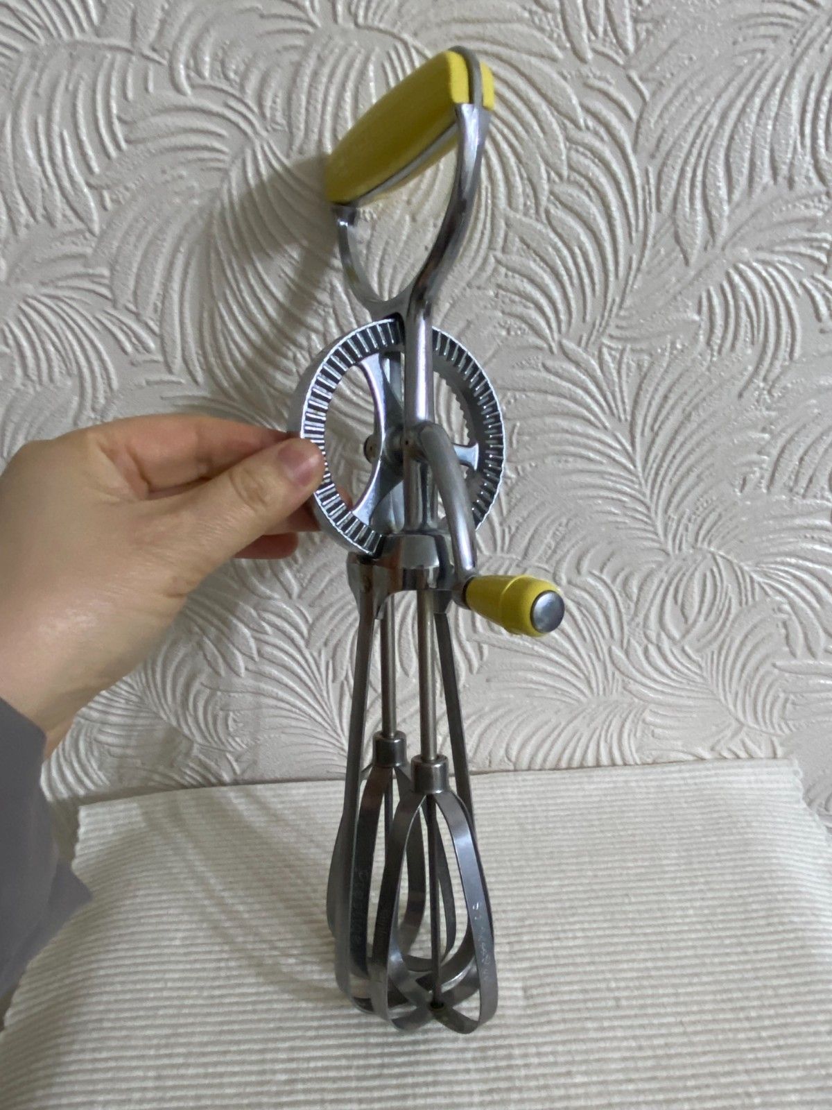 Vintage Prestige Stainless Steel Hand Whisk Mixer Egg Beater Made In England photo 58.0