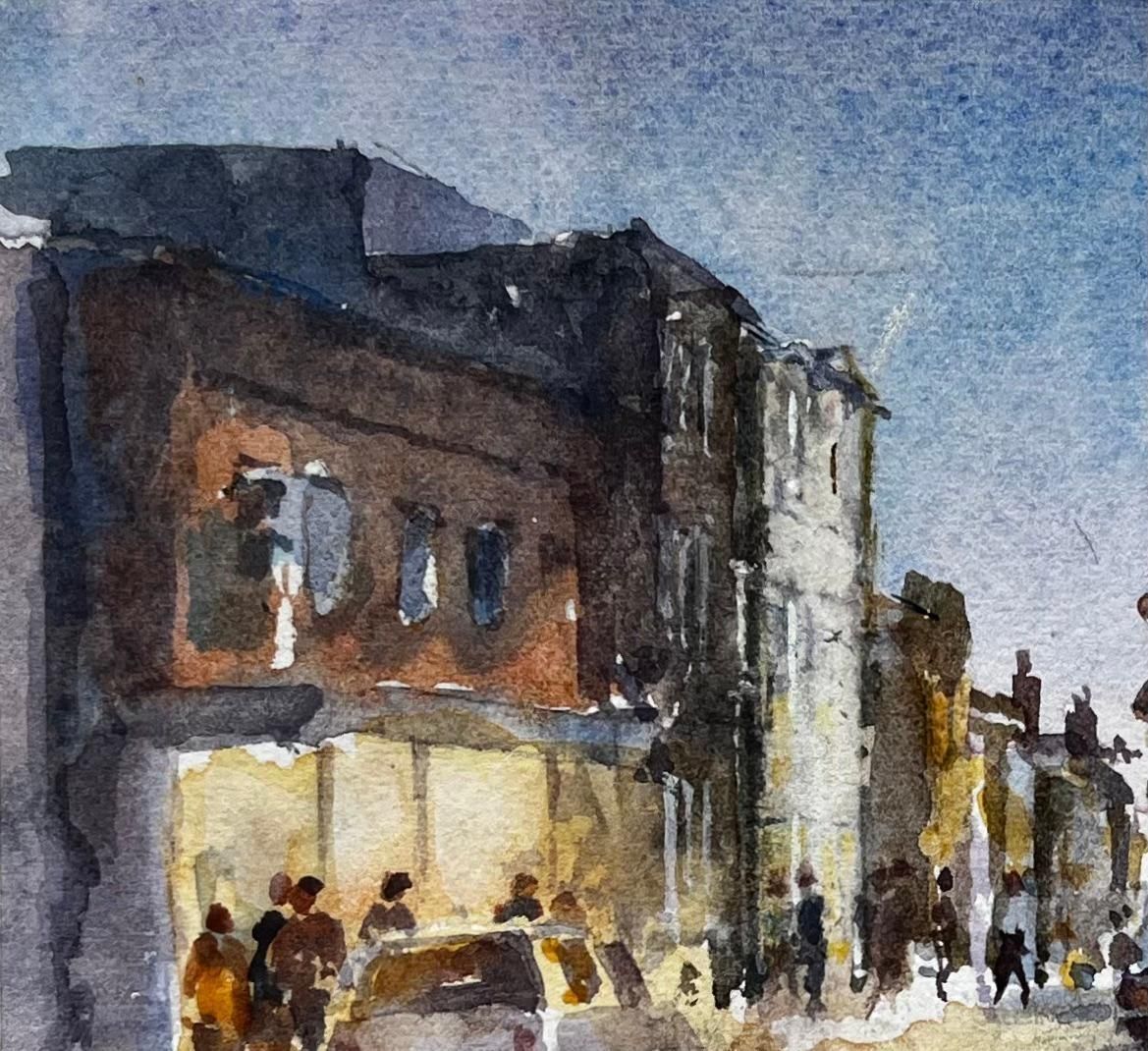 Anthony Herbertevening Scene On Southwold High Street Original British Townscape Watercolour photo vinterior