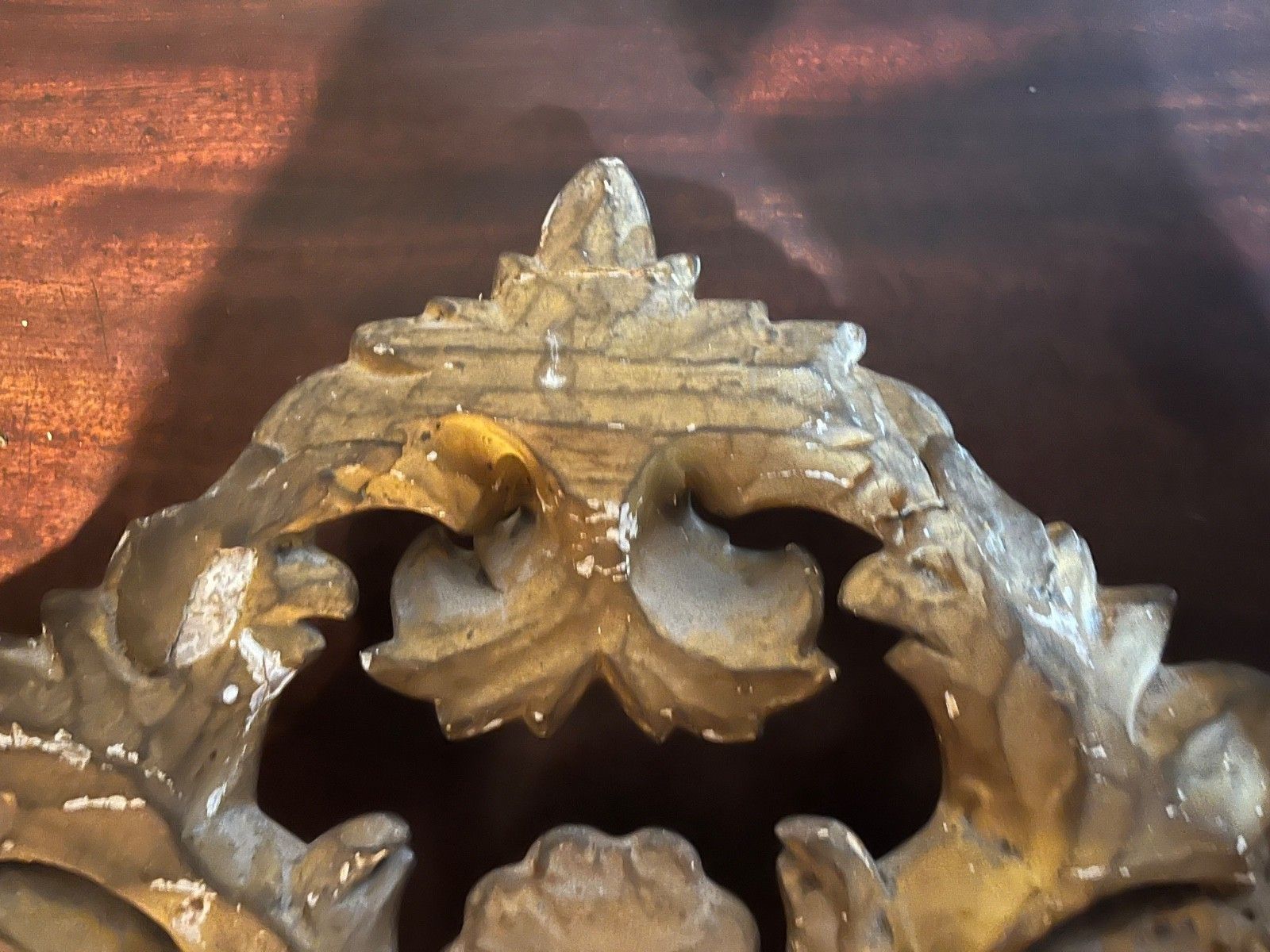 photo for sale Antique Carved Wood With Gesso & Gilt Beautiful Decorative Unique Item 1800’s