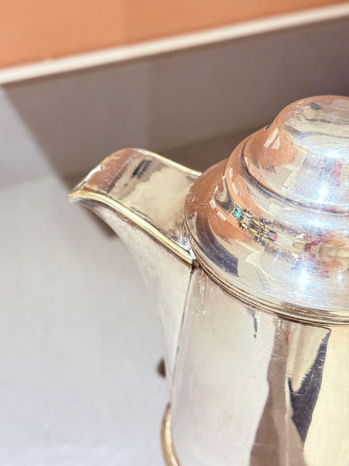 Antique English Silver Plated Coffee Pot With Hinged Lid, Ornate Hot Water Pot photo 1293.0