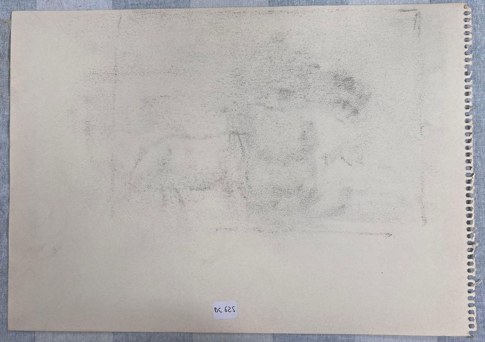 Robert Ladou Pencil Sketches Of Two Forlorn Female Faces Lady Original French Artwork 20th Century photo buy