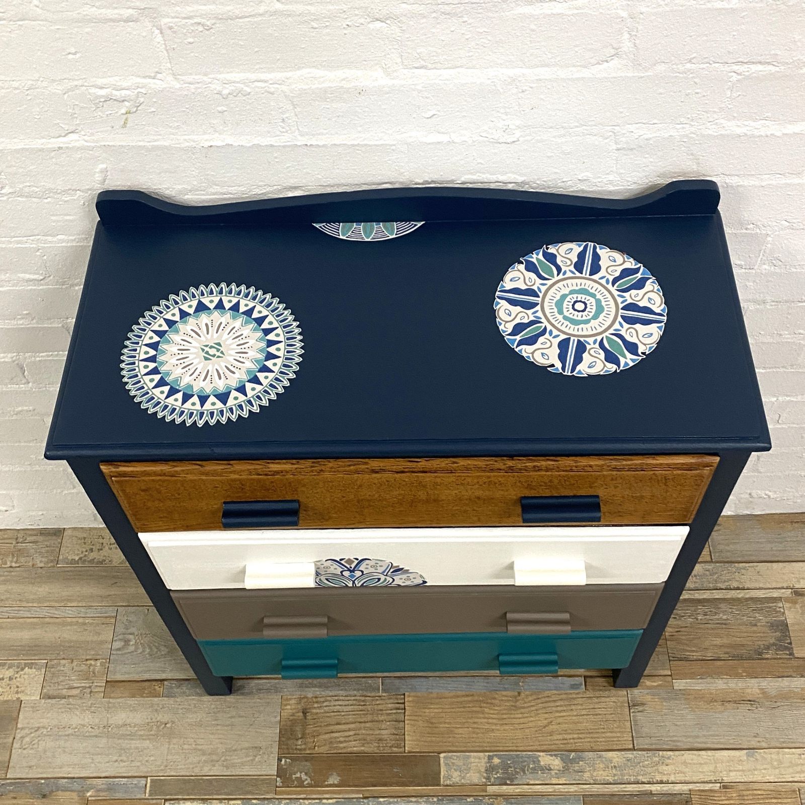 Oak Chest With Four Drawers, 1940s photo furniture