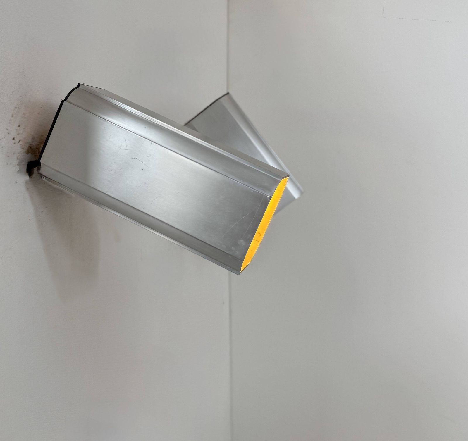Pair Of Adjustable Vintage Wall Lights, Anodised Aluminium, France, 1980. photo vinterior