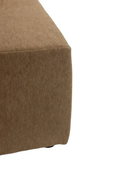 photo furniture Pair Of Cubic Armchairs In Beige Mohair Fabric. Contemporary.