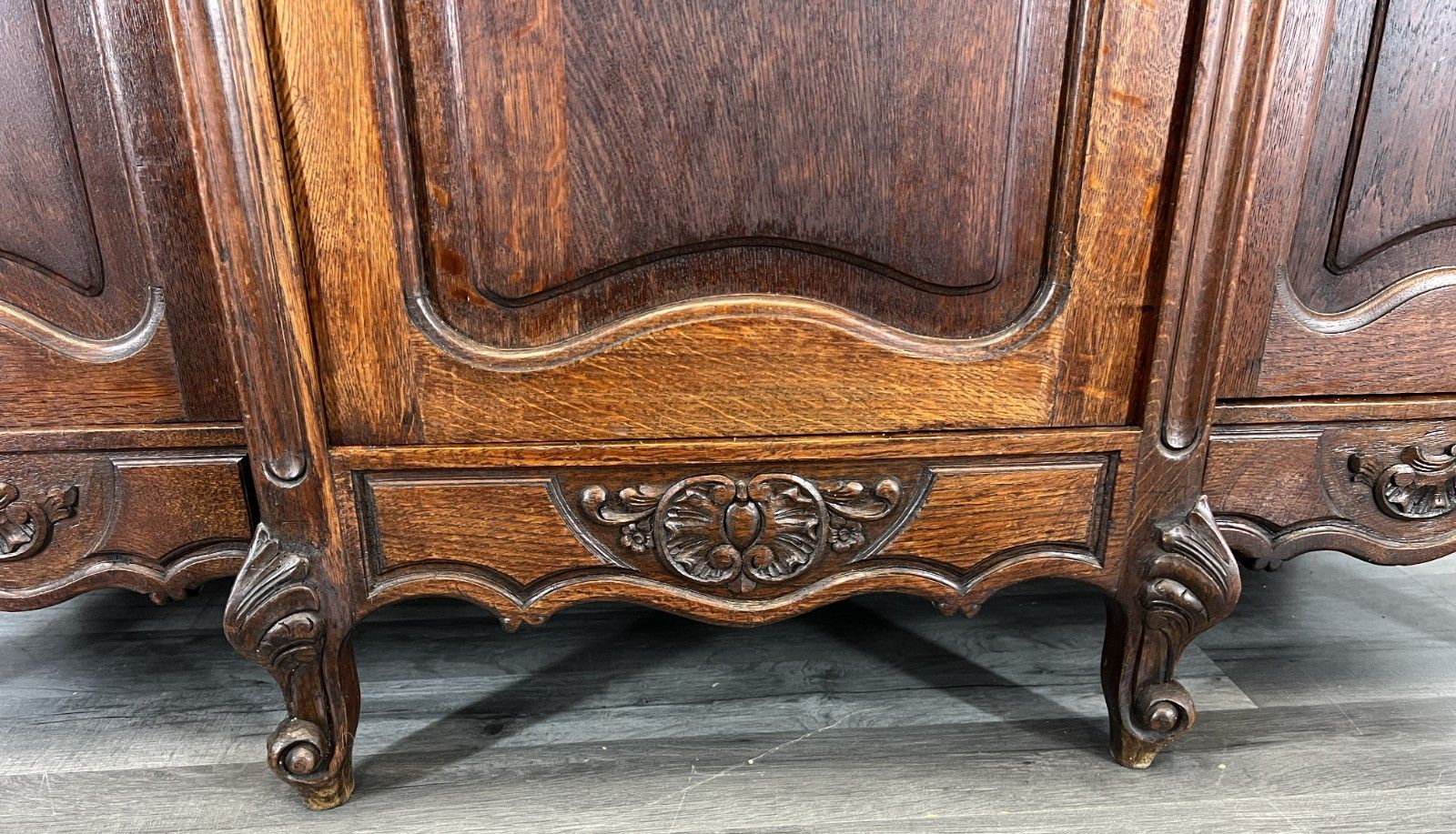 Sideboard Antique French Louis XVI Oak Cabinet Carved Cupboard Lot 4571 photo vintage