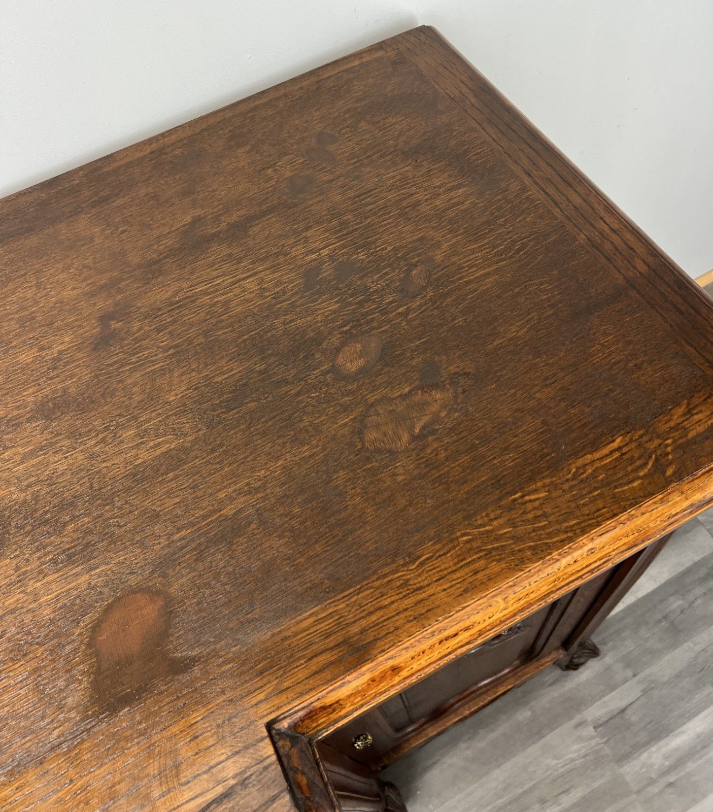 photo vintage Sideboard Antique French Louis XVI Oak Cabinet Carved Cupboard Lot 4571