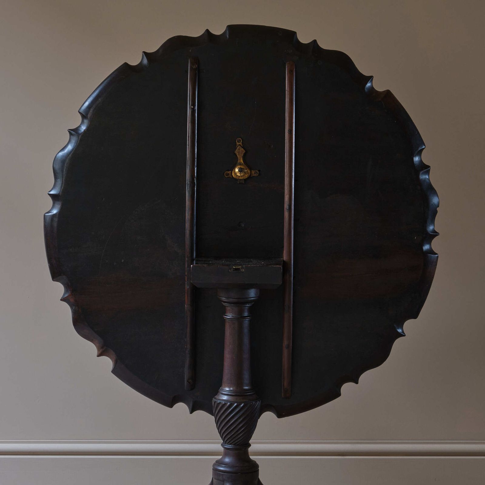 George III Pie Crust Tilt Top Tripod Table photo vintage