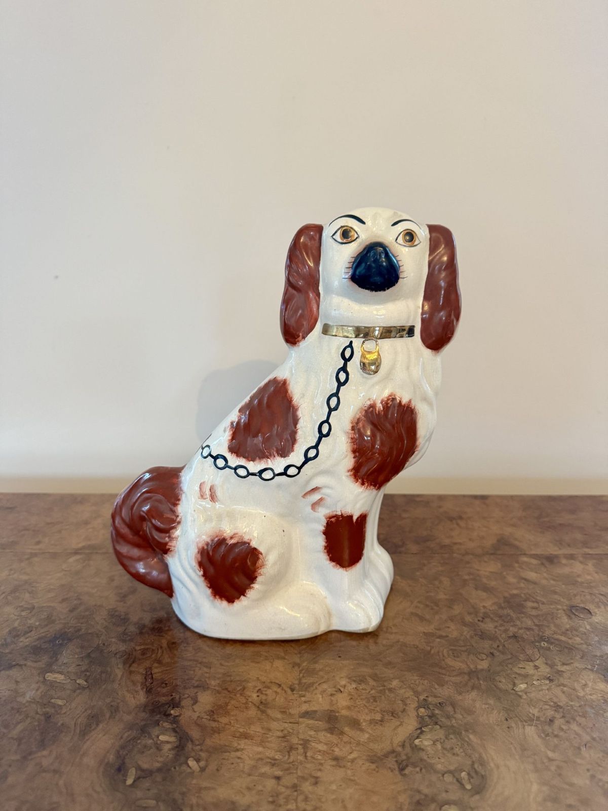 Attractive Pair Of Antique Staffordshire Dogs photo for sale
