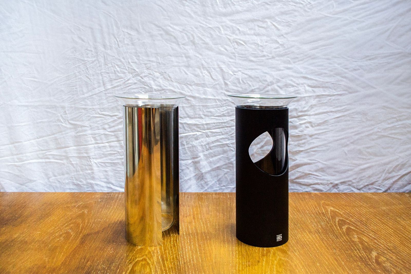 Camicia Series Vases By Enzo Mari For Danese, 1961, Set Of 2 photo furniture