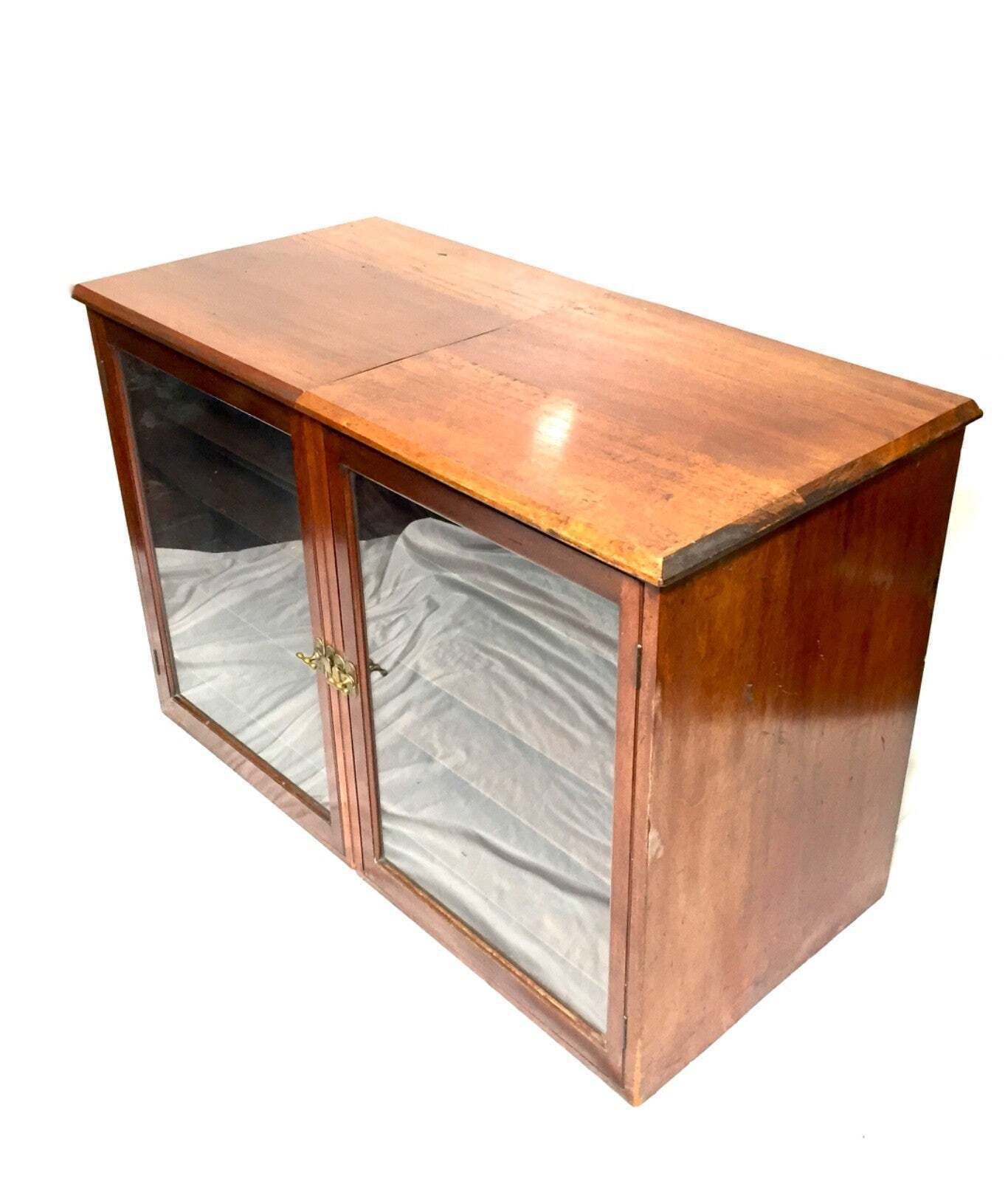 Antique Haberdashery Shop Display Cabinet / Glazed Fronted Drawers Storage C1900 photo for sale