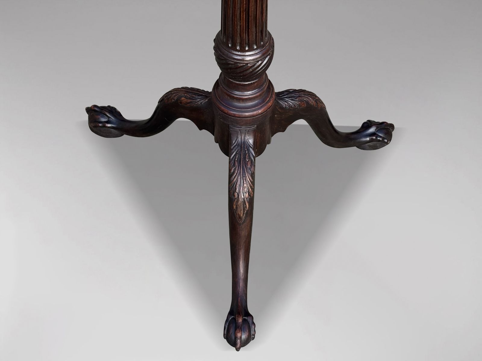 18th Century George III Period Mahogany Pie Crust Edge Tripod Table photo buy