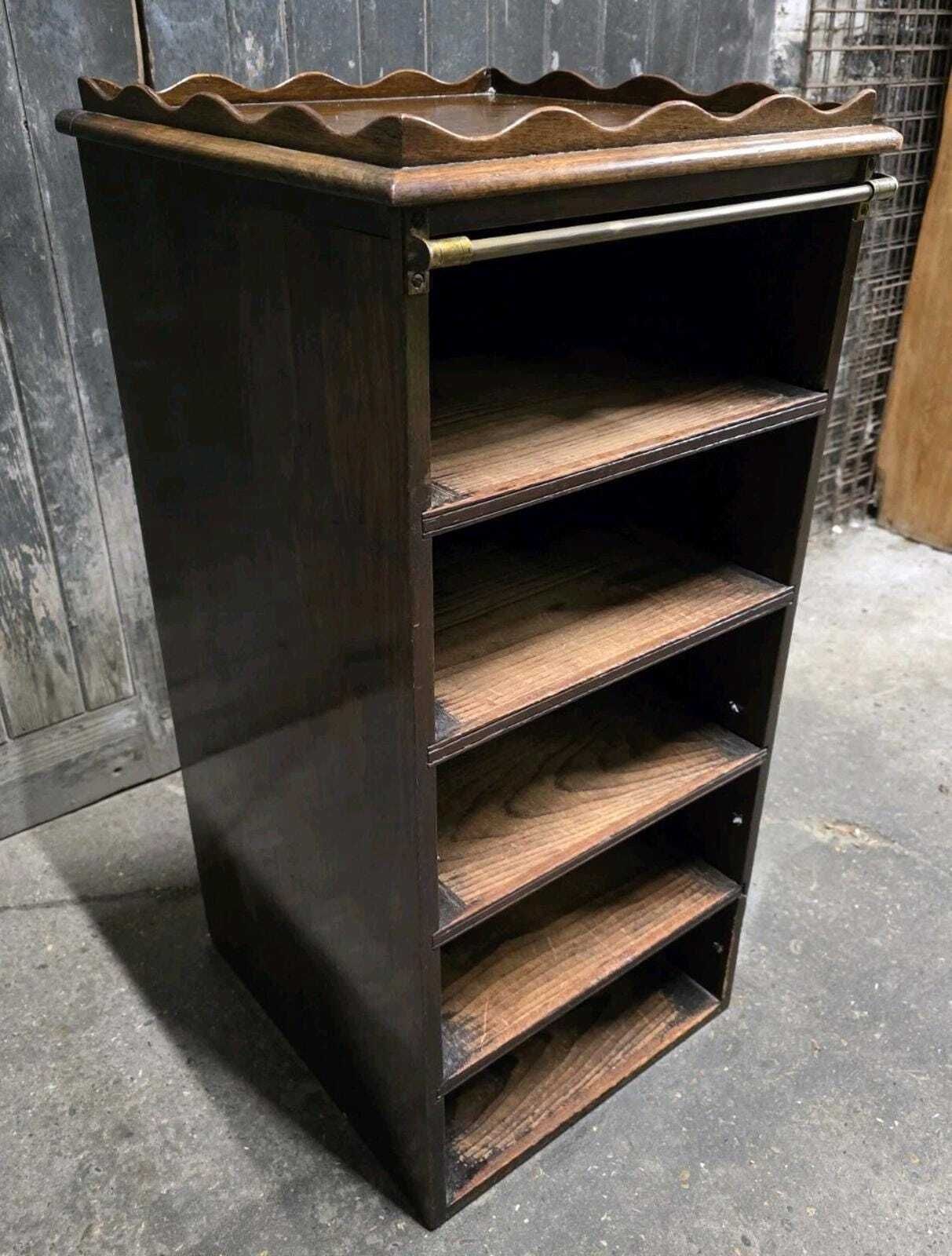 Antique 19th Century Victorian Mahogany Bookcase photo vintage