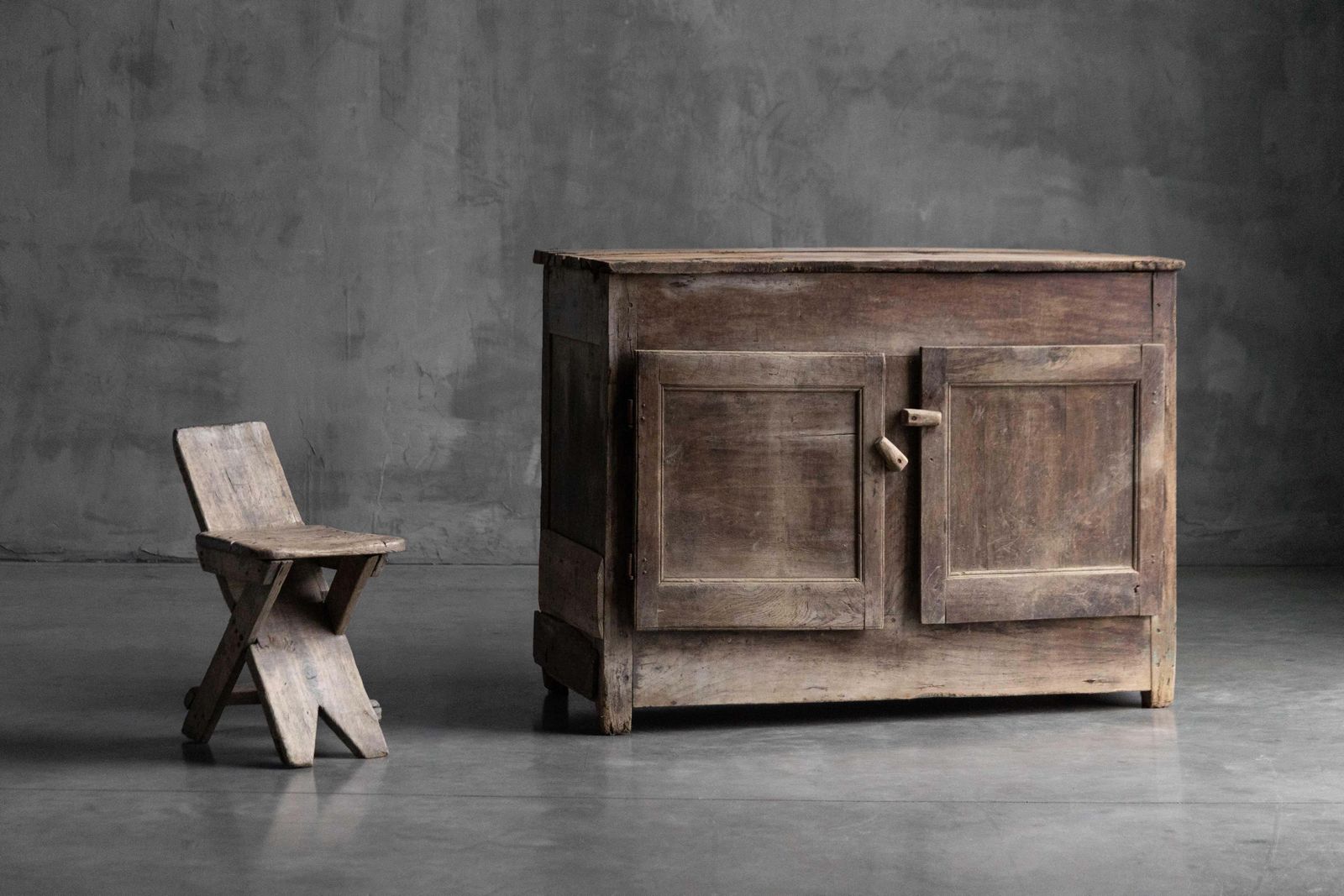 Rustic Wabi Sabi Cabinet, France, 19th Century photo Furniture