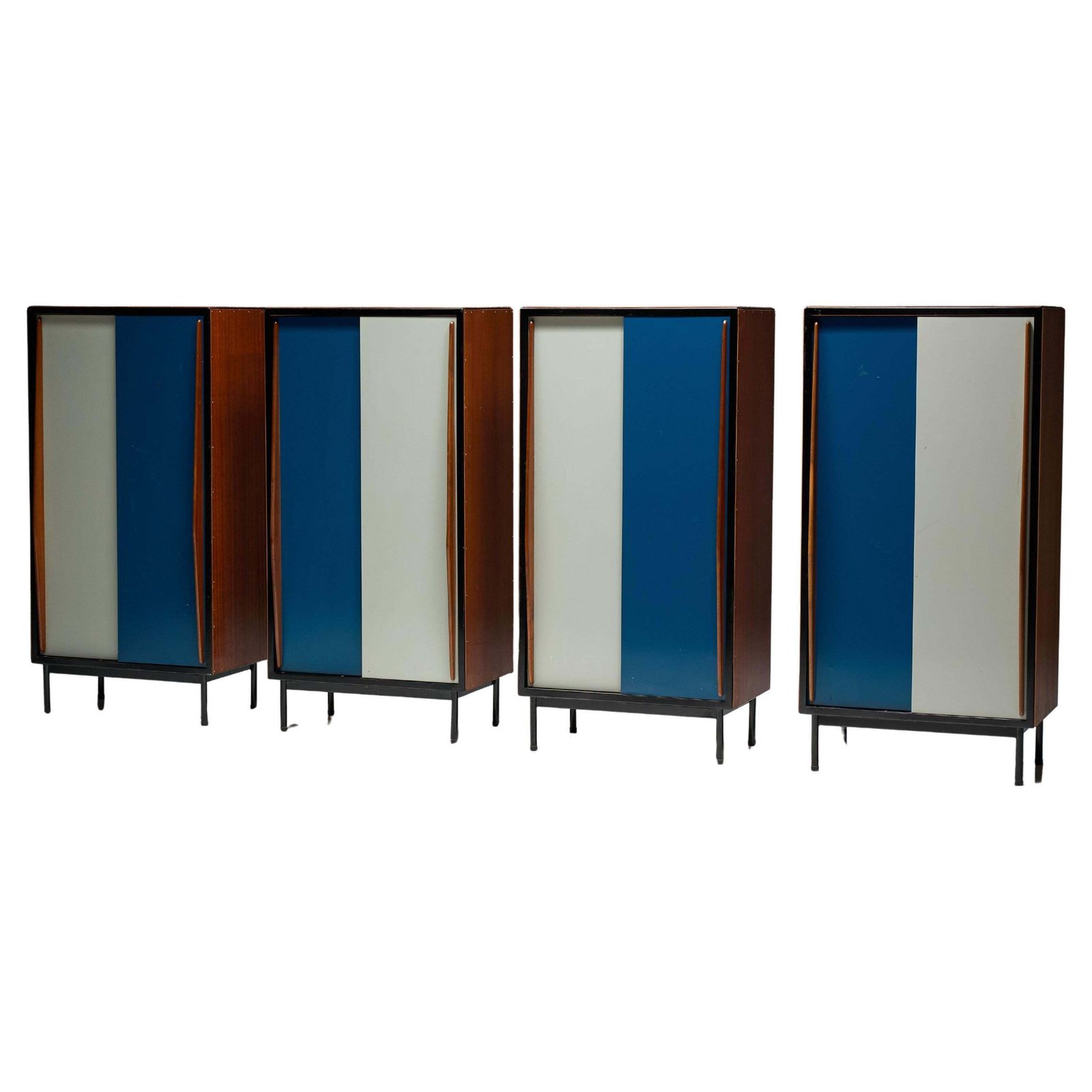 Modernist Wardrobes By Willy Van Der Meeren For Tubax, Belguim, 1950s