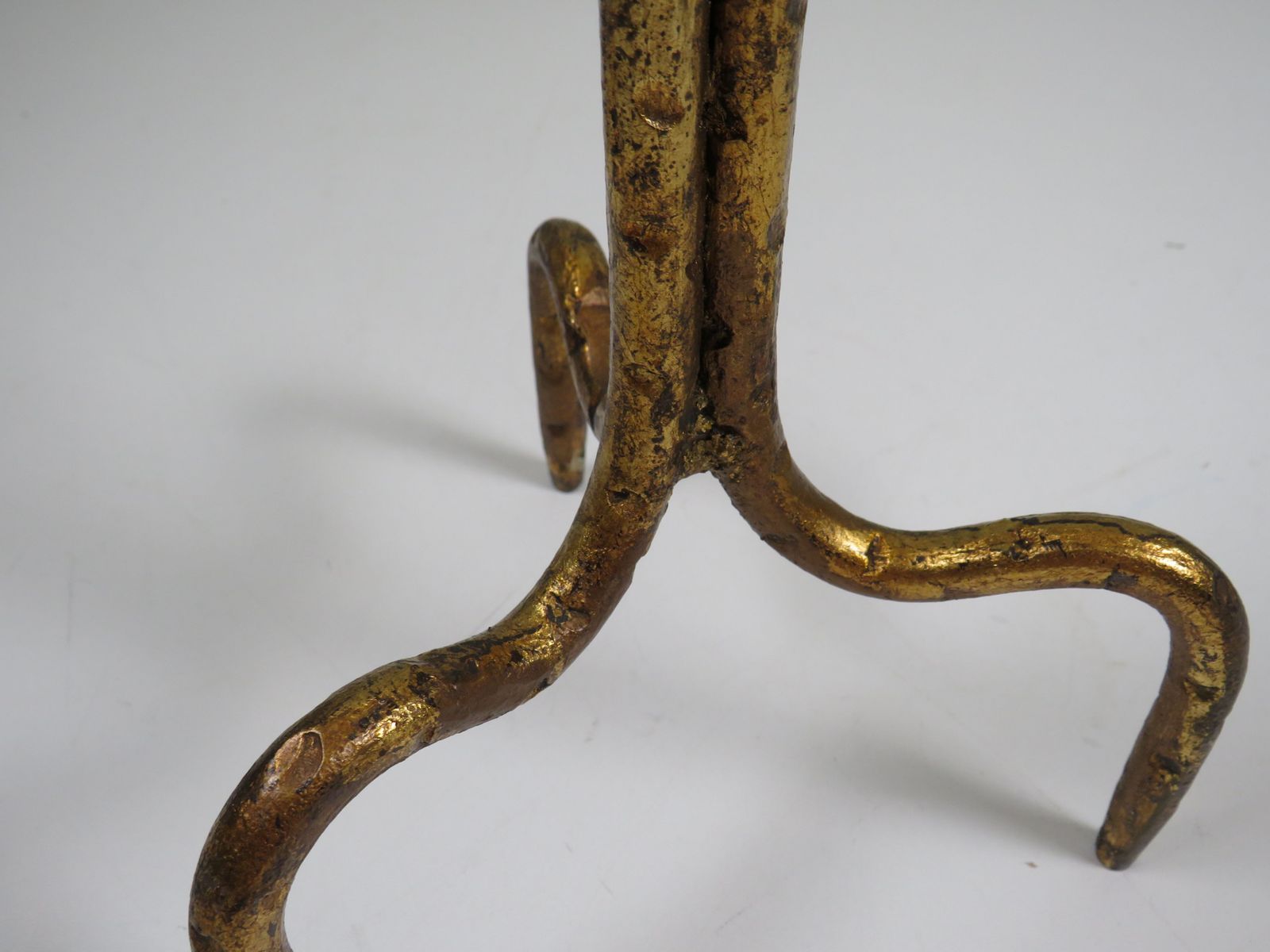 Large Brutalist Metal Candleholder With Venetian Influence, Sculptural Design, 1960s–1970s photo vinterior