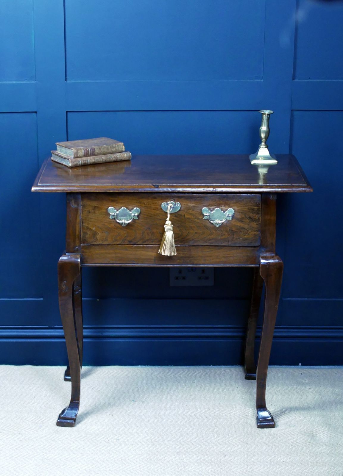 Fine Early Oak Georgian Side Console Hall Table