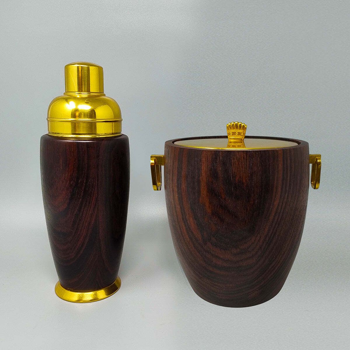1970s Gorgeous Cocktail Shaker With Ice Bucket By Macabo. Made In Italy photo furniture