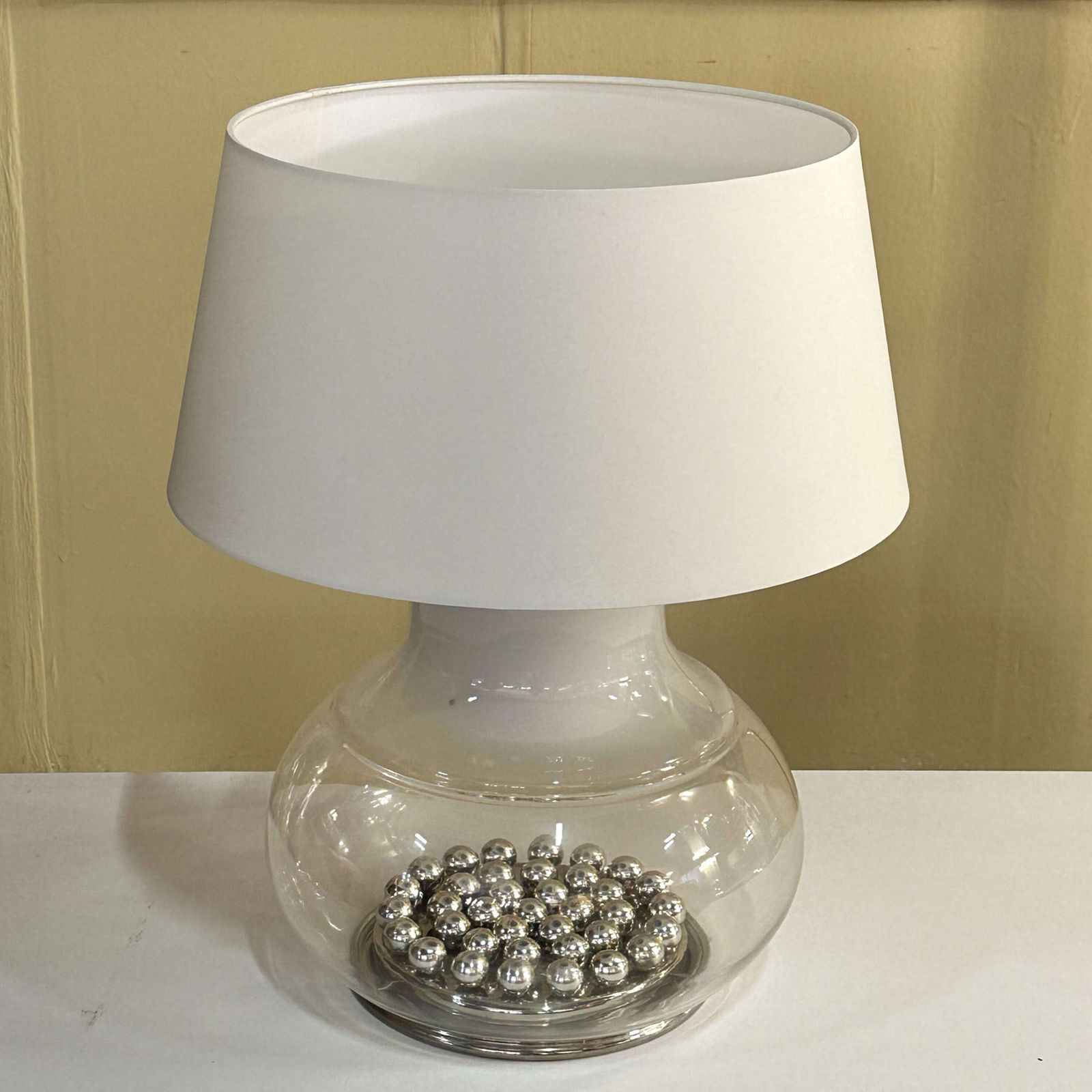 Pair Of Large Reggiani Murano Table Lamps Italy 1970s photo 2500.0