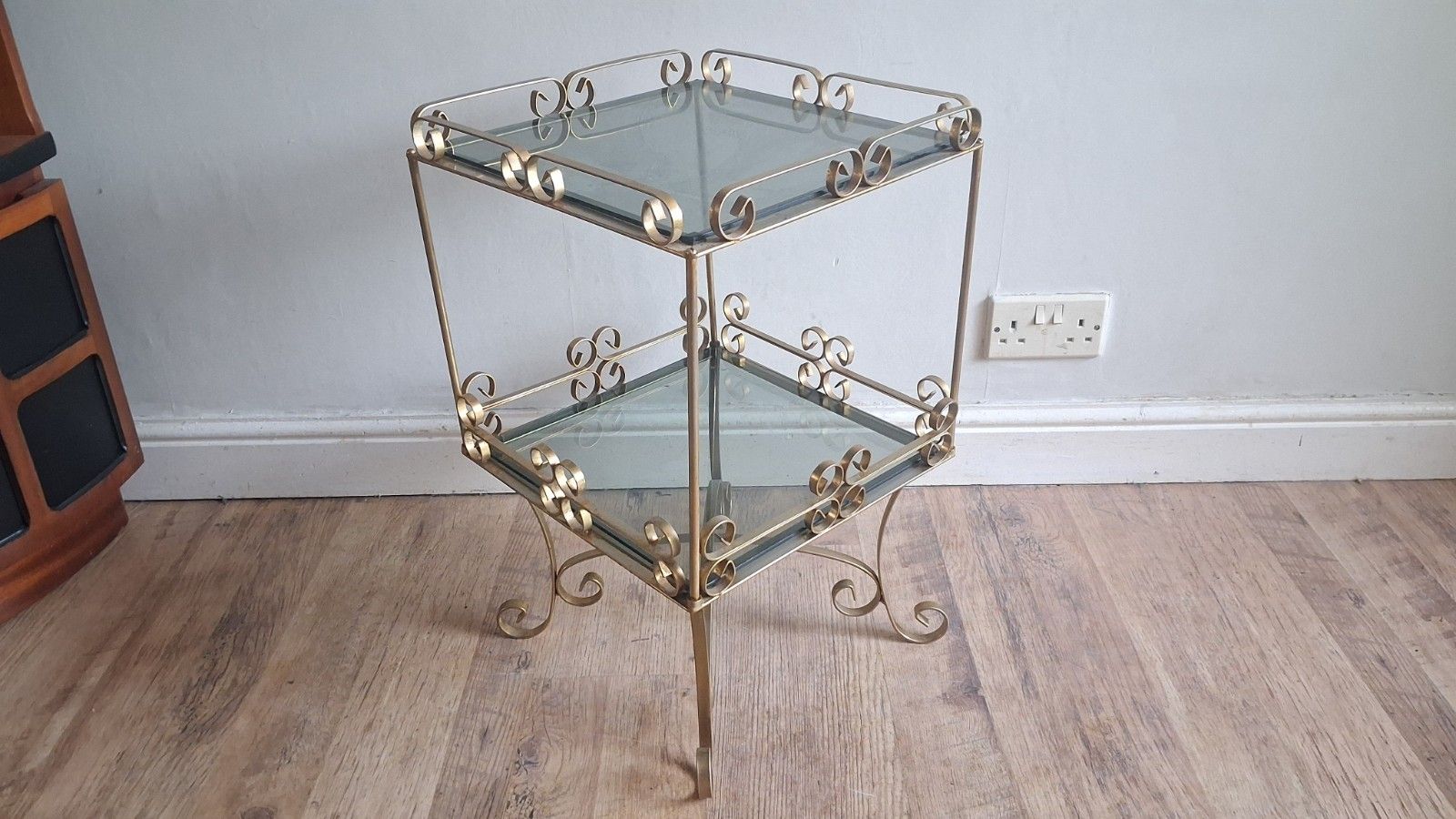 1960's French Mid Century Gilt Wrought Iron Drinks/Cocktail/Side..... Table photo furniture