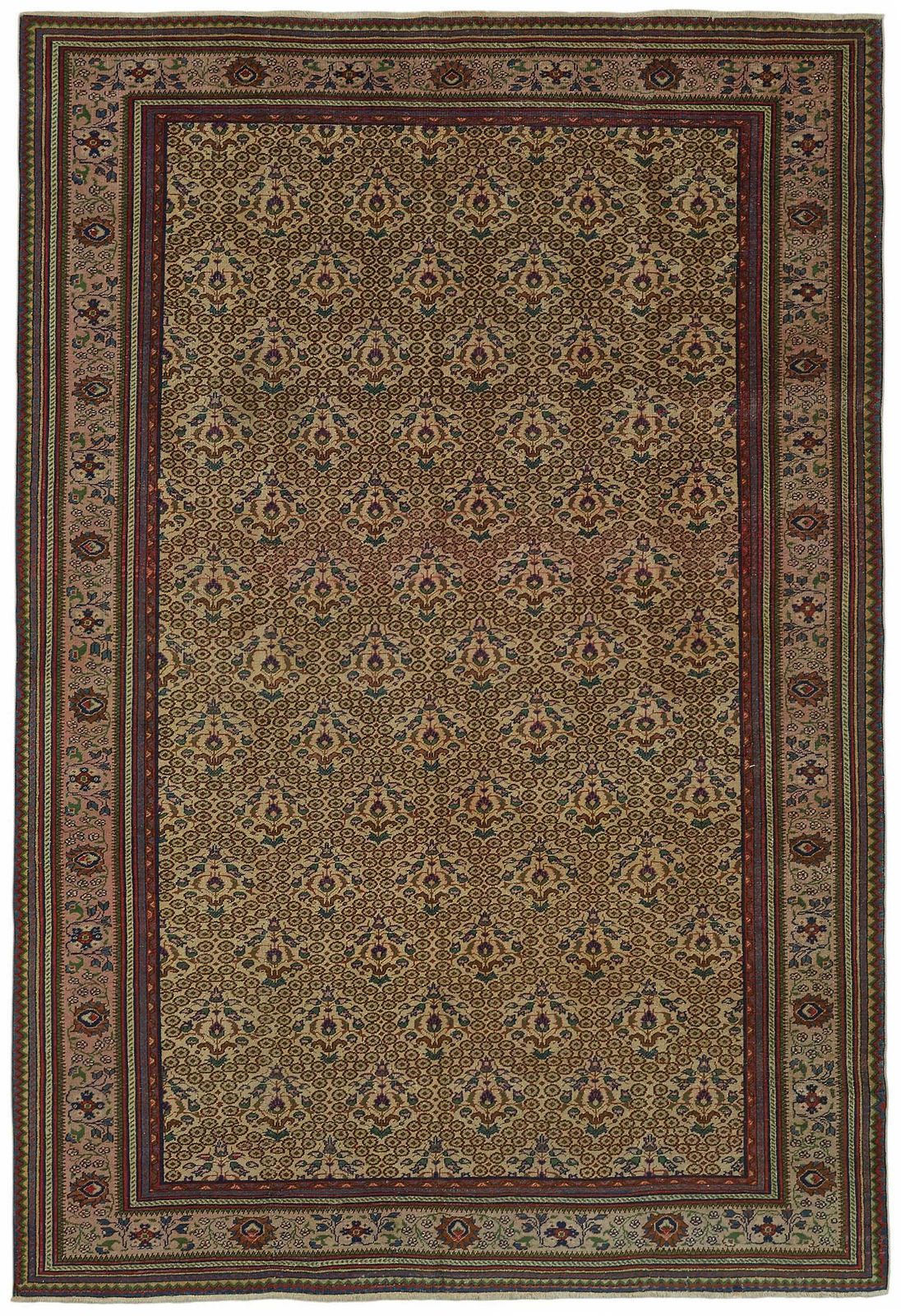 6x10 Hand Knotted Turkish Wool Rug