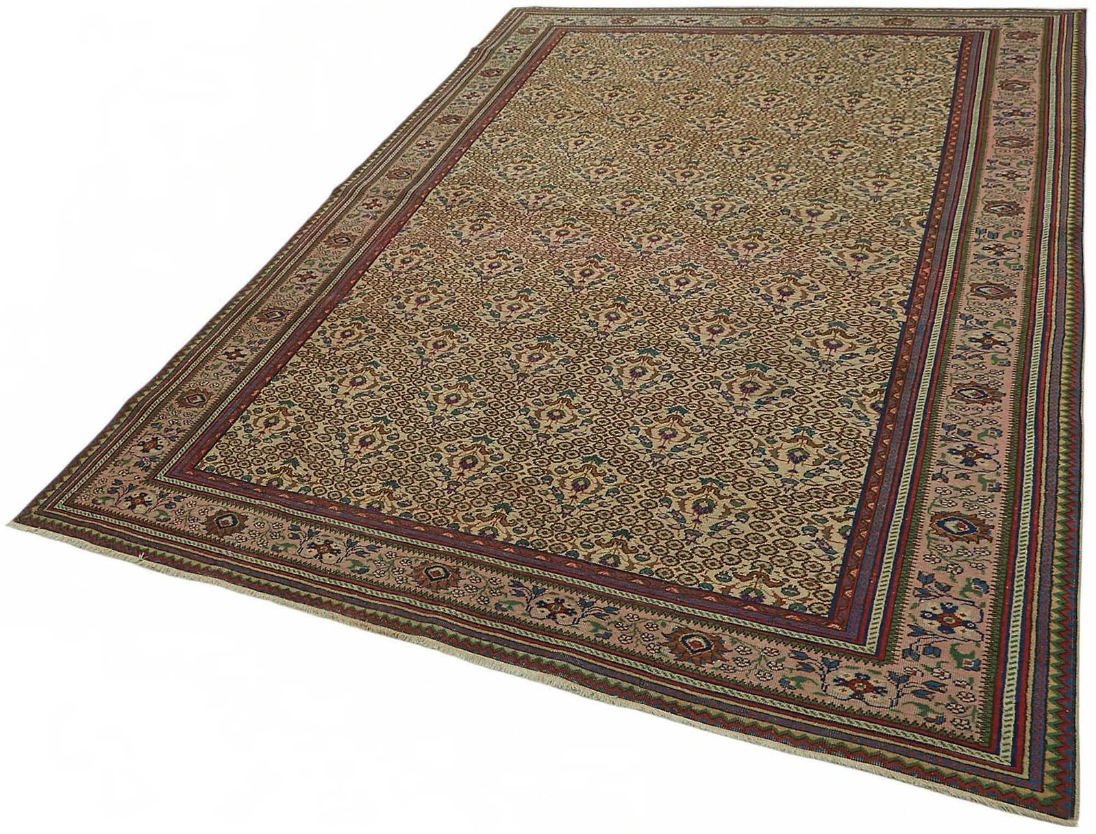 6x10 Hand Knotted Turkish Wool Rug photo for sale