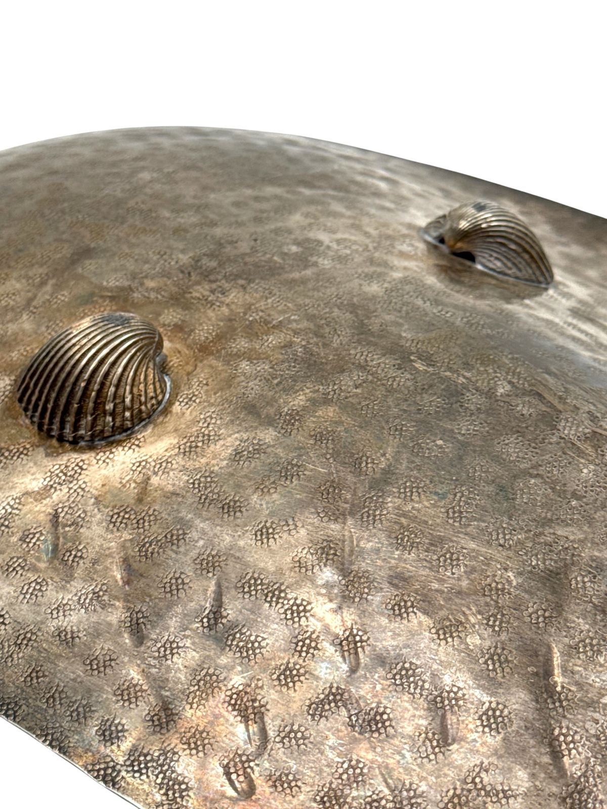 photo vinterior Silver Plated Shell Shaped Great Bowl / Centerpiece, Renato Raddi, Italy 1970s