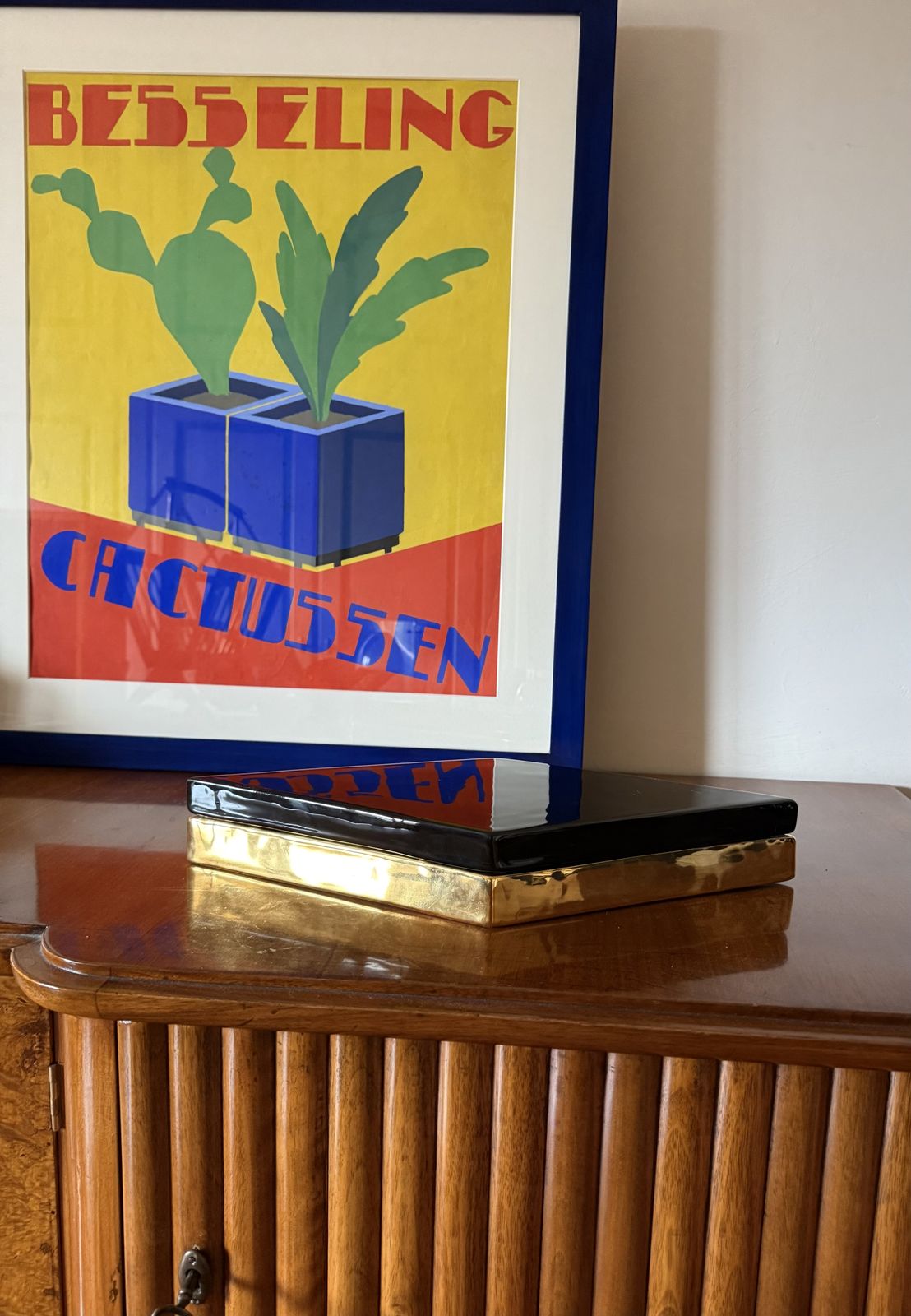 Ferdinando Loffredo, Golden Ceramic Box, Ceramiche Del Ferlaro, Italy 1970s photo furniture