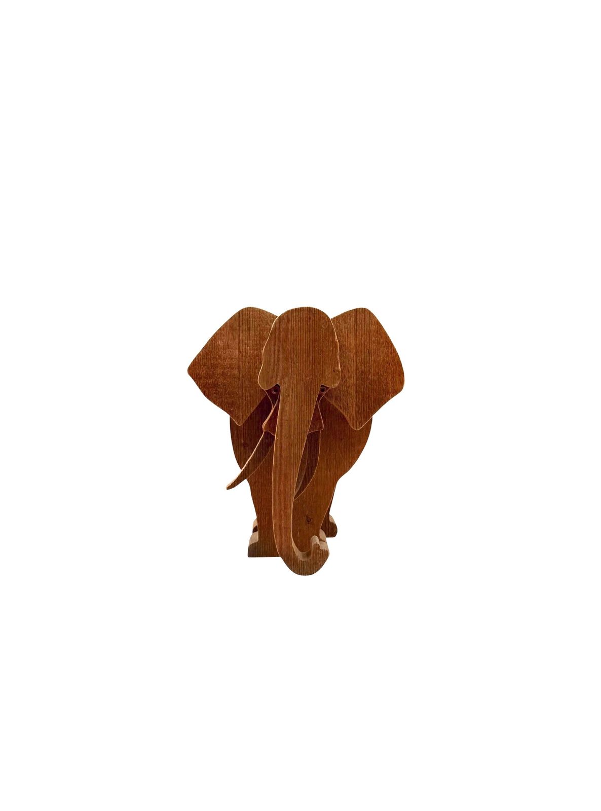 Art Bottega Michelangeli, Elephant Wood Sculpture, Orvieto Italy 1970s photo