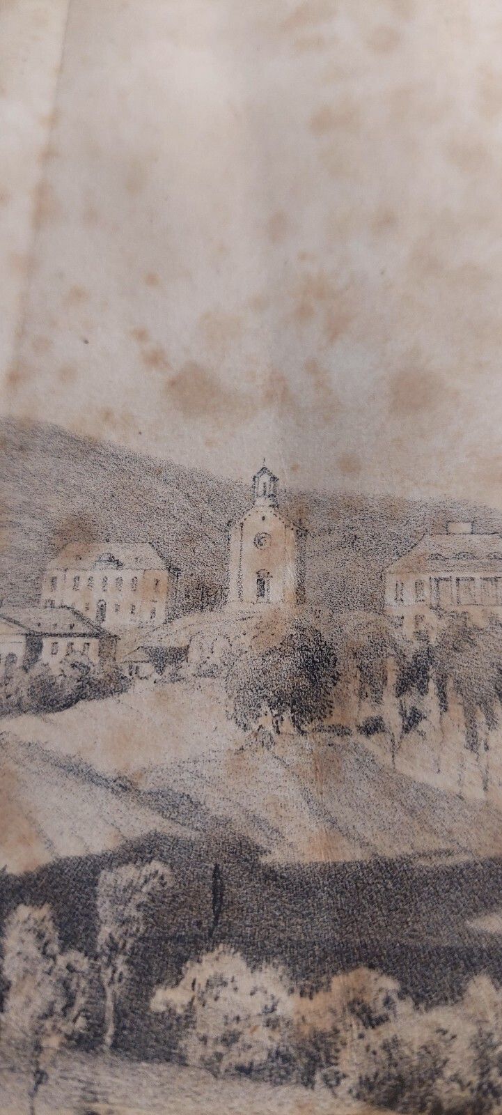 photo for sale China Drawing On Paper With Characters Gleichenberg Austria 19th Century Antique