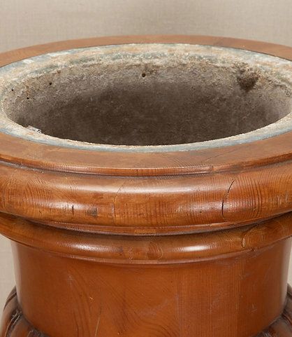 19th Century English Pine Wine Cooler Jardiniere photo Home Decor